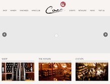 Tablet Screenshot of carrwinery.com
